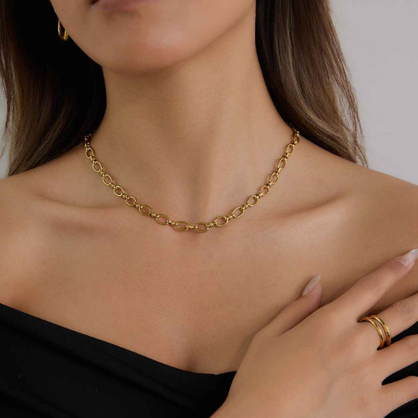 Annalea Gold Link Chain Necklace