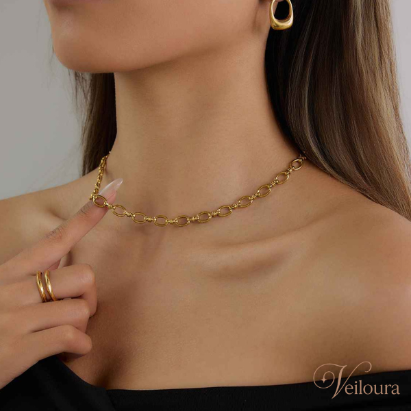 Annalea Gold Link Chain Necklace