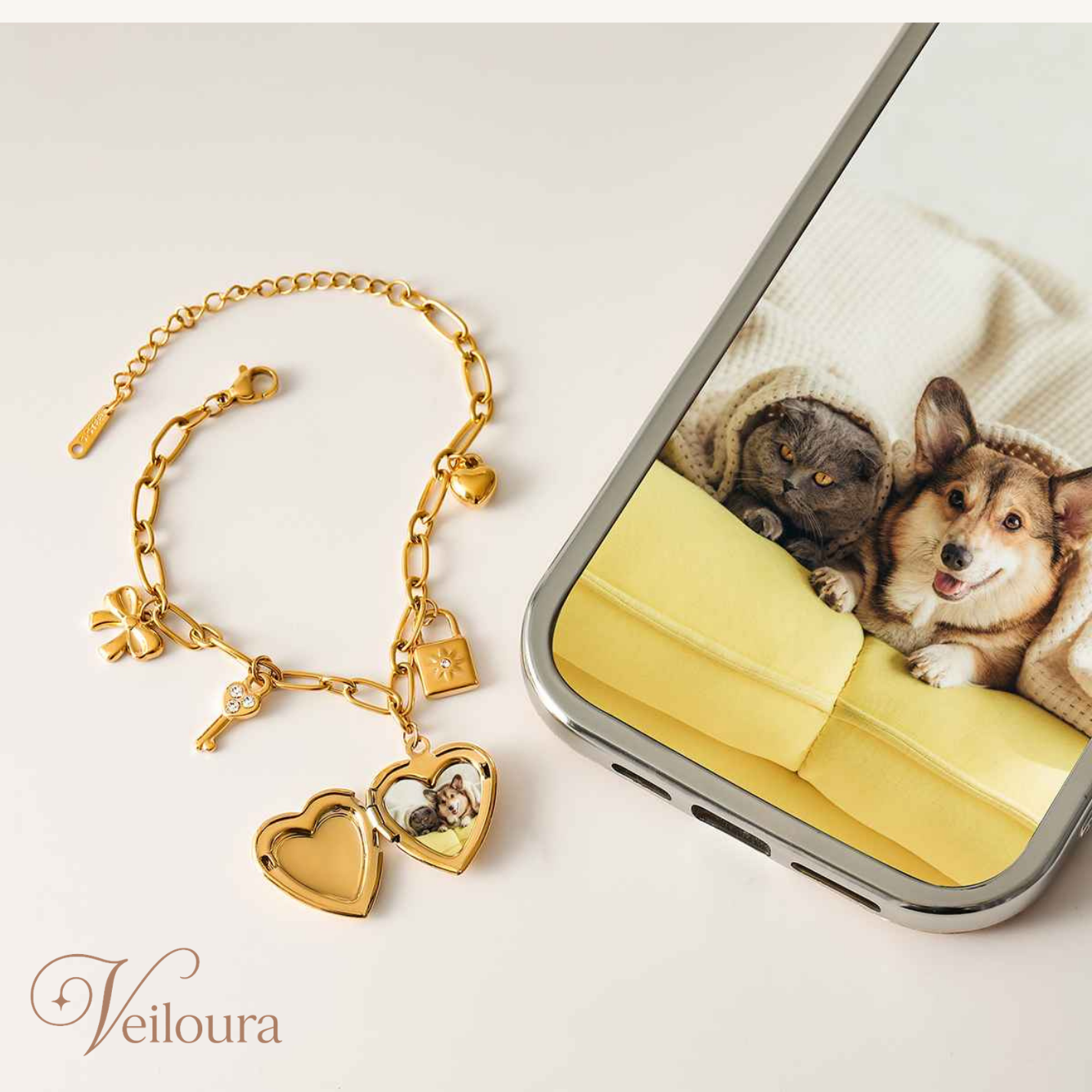 Heart Locket Bracelet