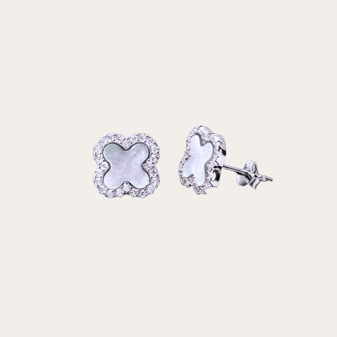 Flora S925 Clover Earrings