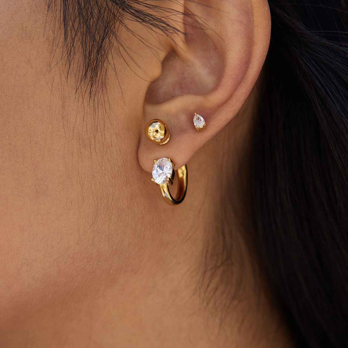 Liliana C-ring Hoop Earrings