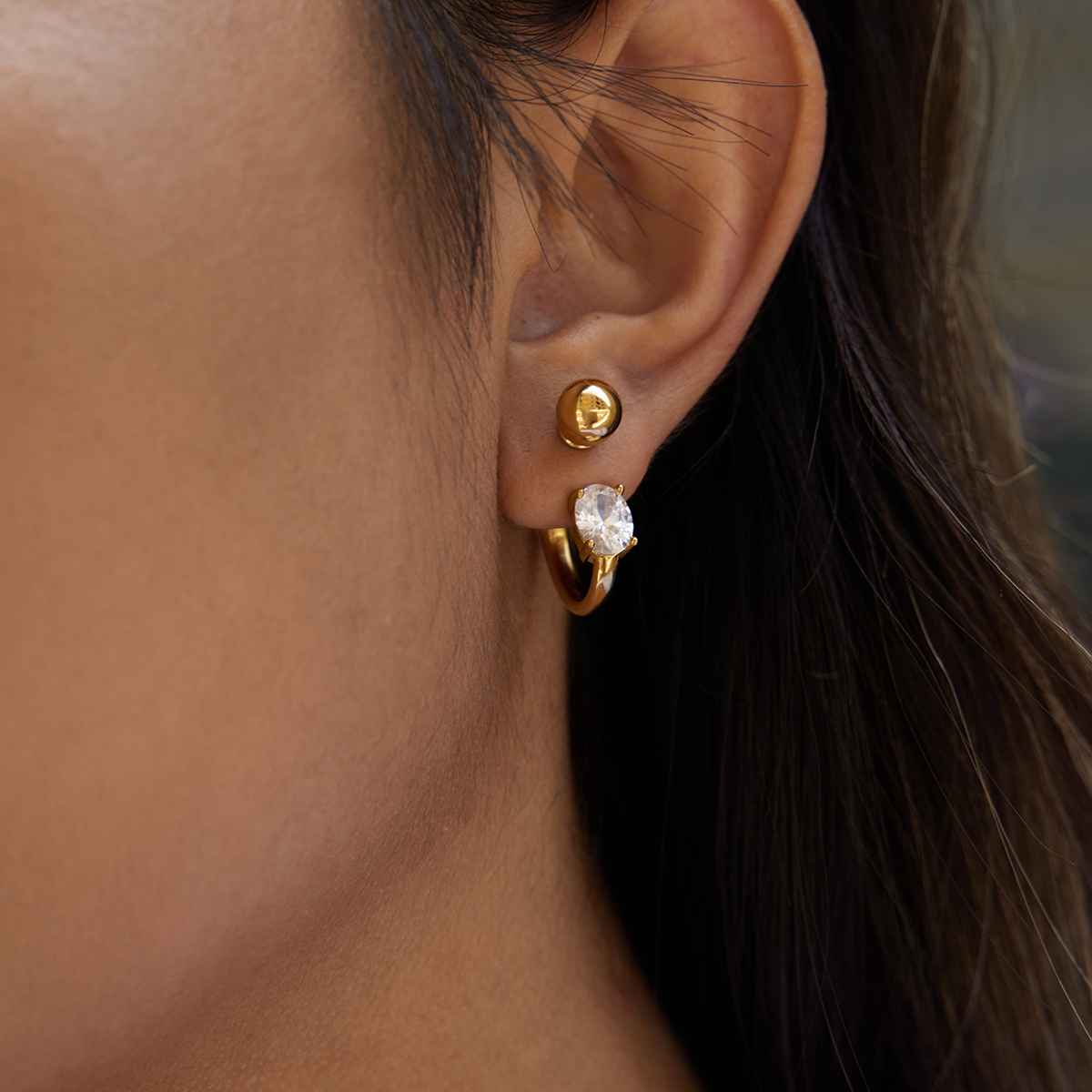 Liliana C-ring Hoop Earrings