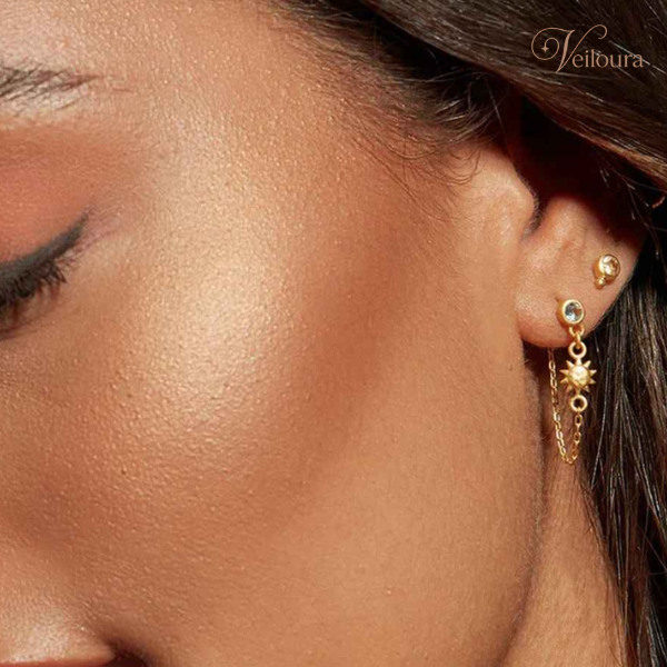 Astra Sun & Moon Earrings