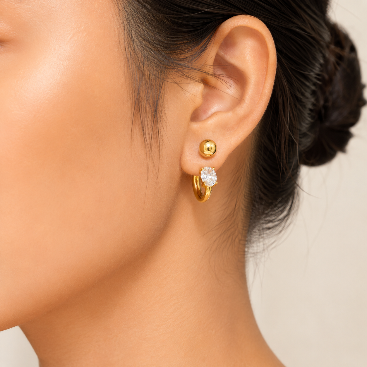 Liliana C-ring Hoop Earrings