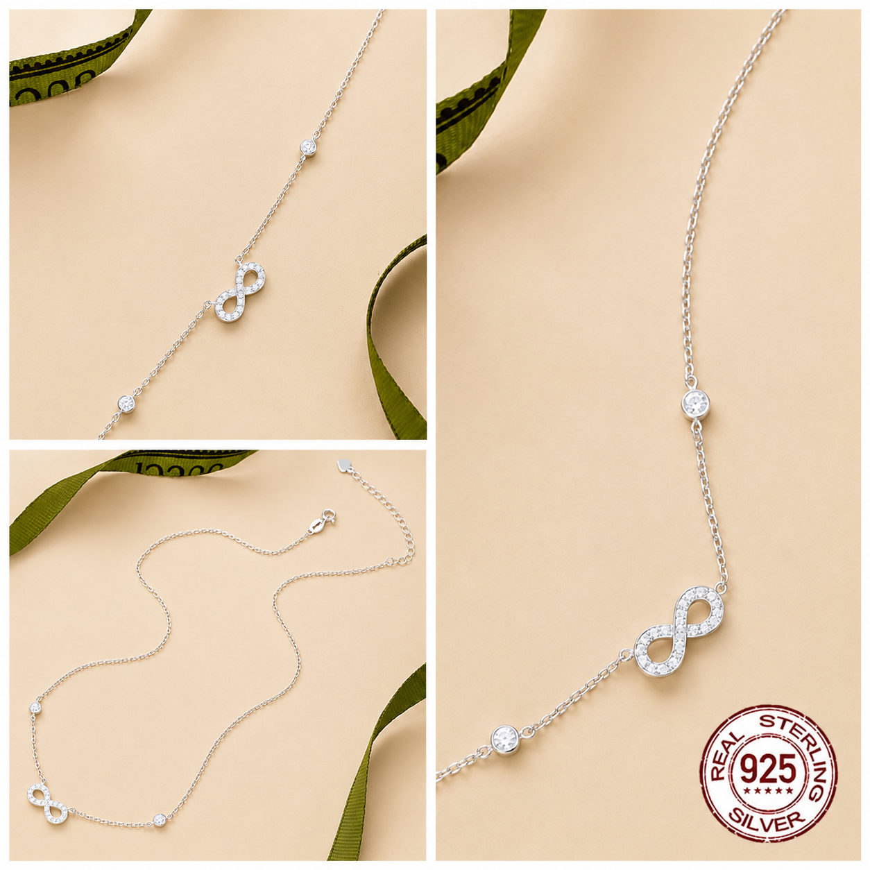 Kelsey Authentic S925 Infinity Necklace