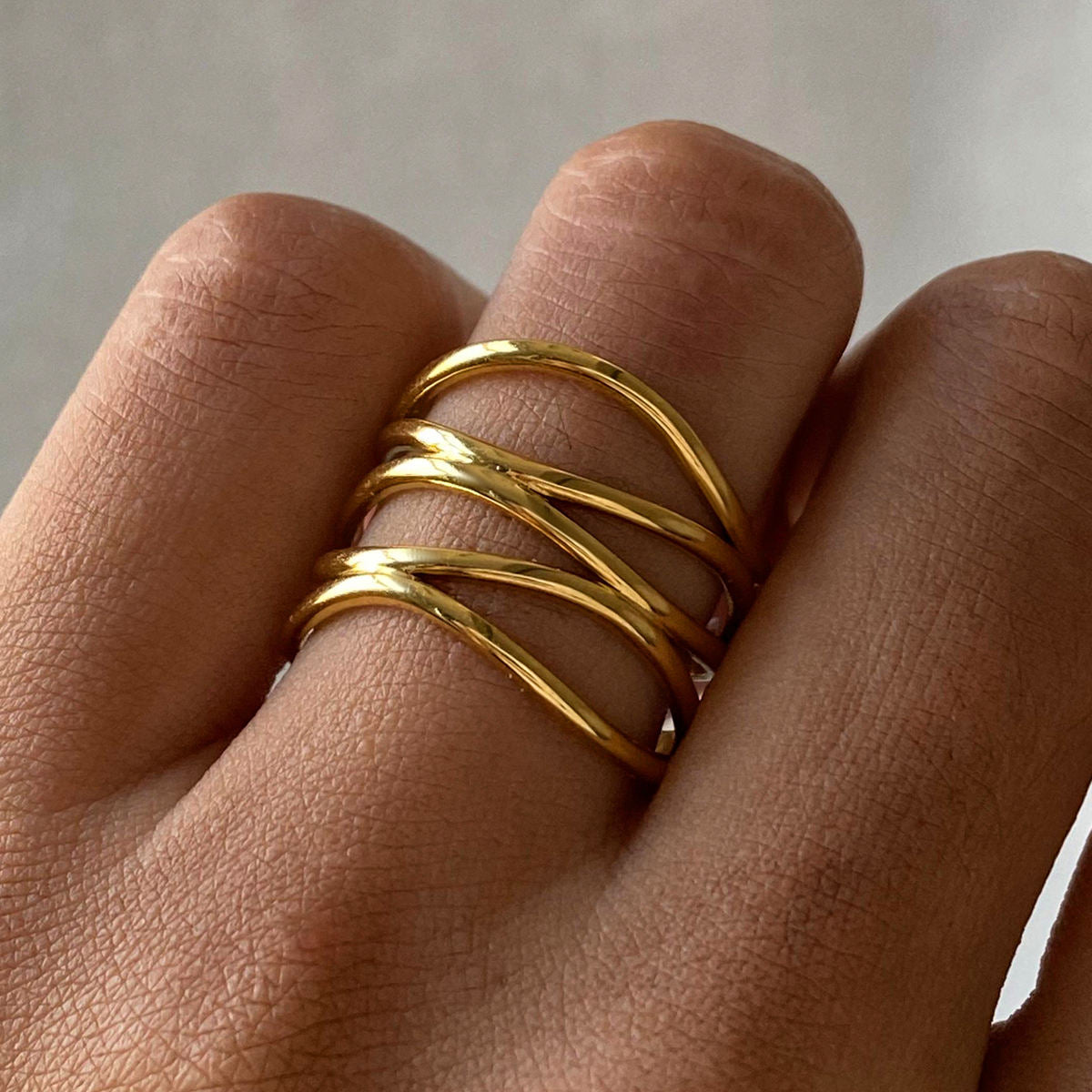 Amber Adjustable Ring