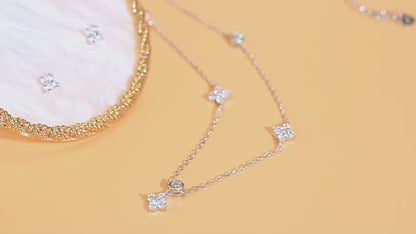 Leora S925 Earring and Necklace Set